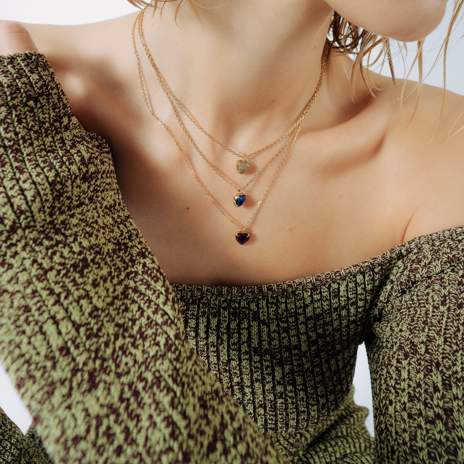 Petit Heart Amethyst Necklace