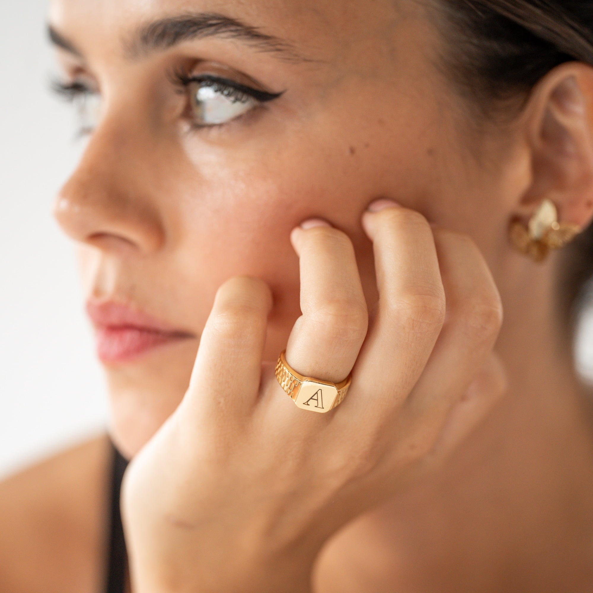 Anel Letra Personalizável