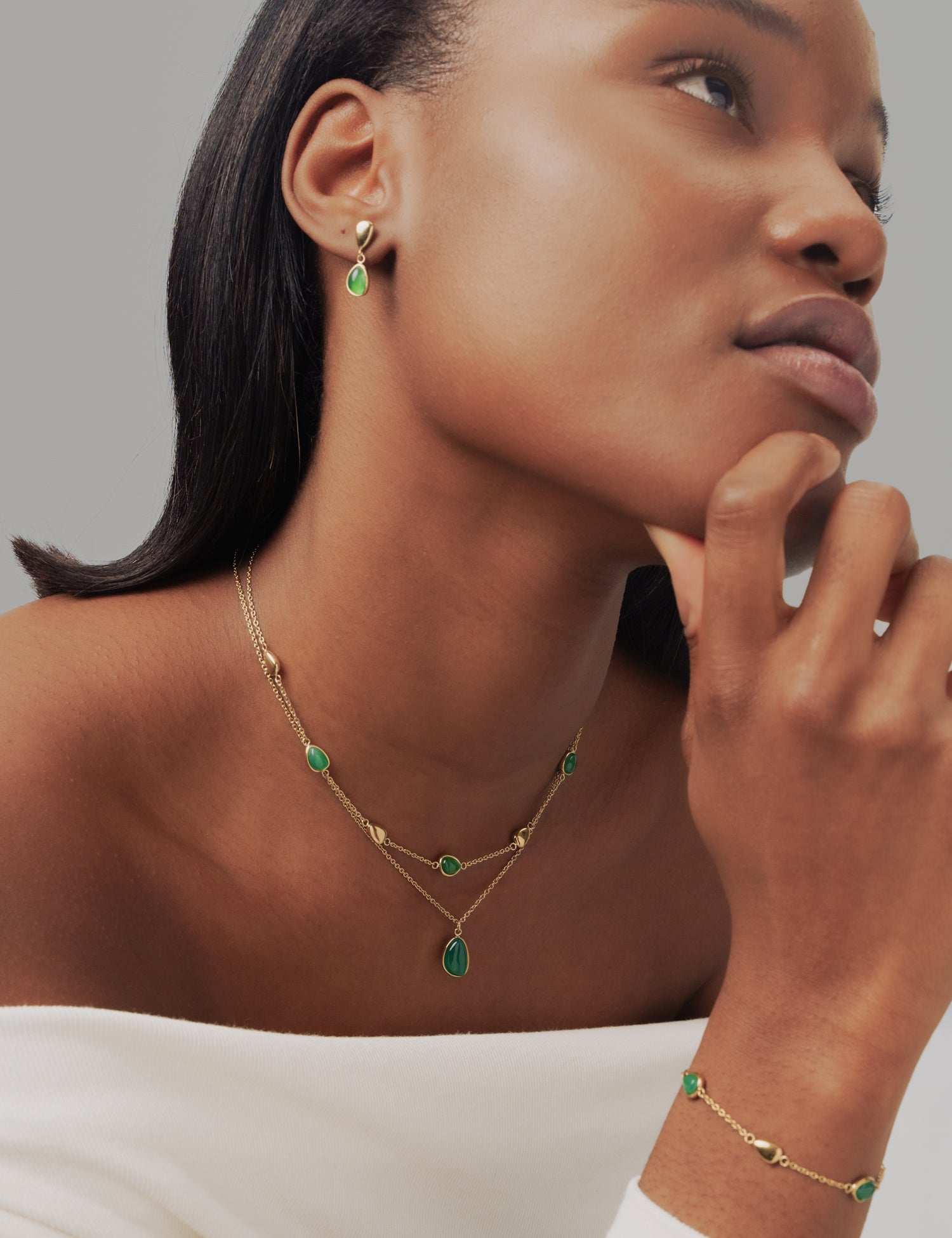 Magnolia Green Necklace