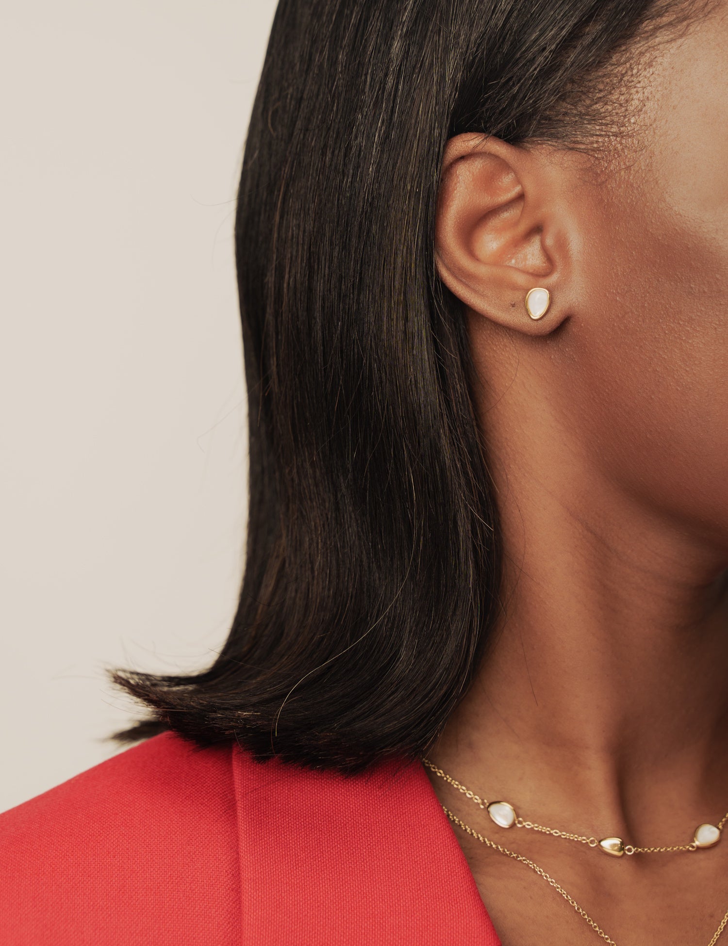 White Magnolia Earrings
