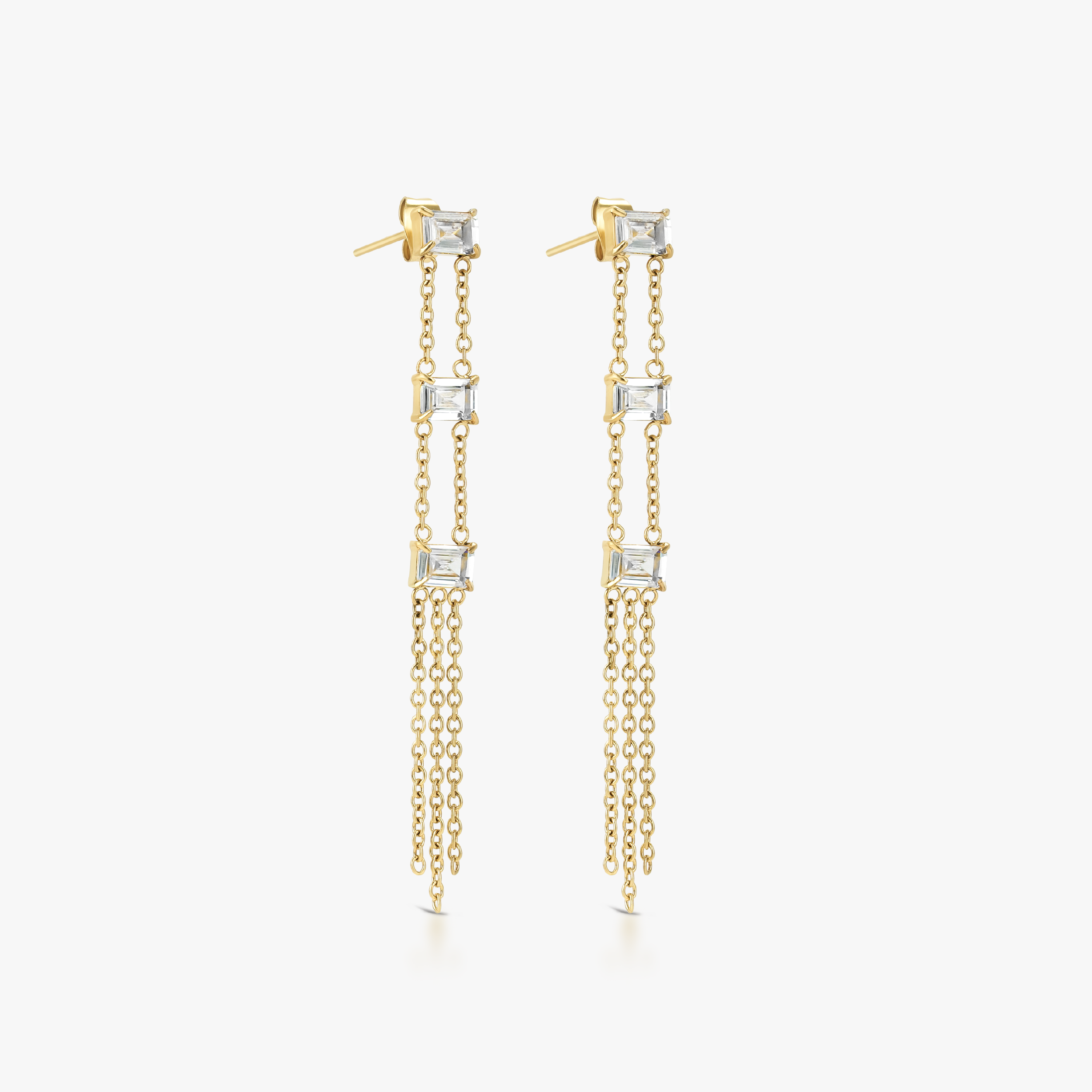 Brincos Crystal Vertical