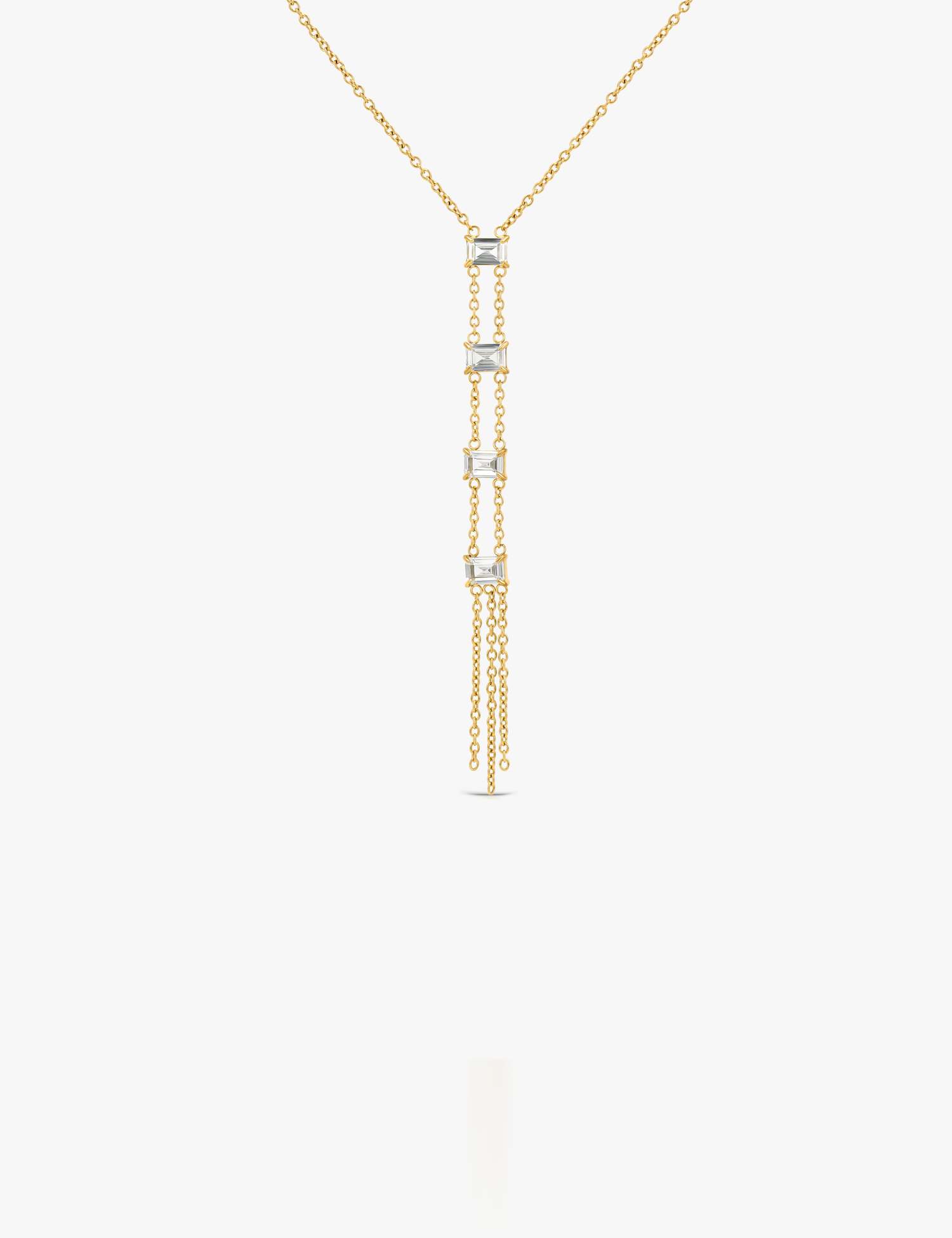 Collar vertical de cristal
