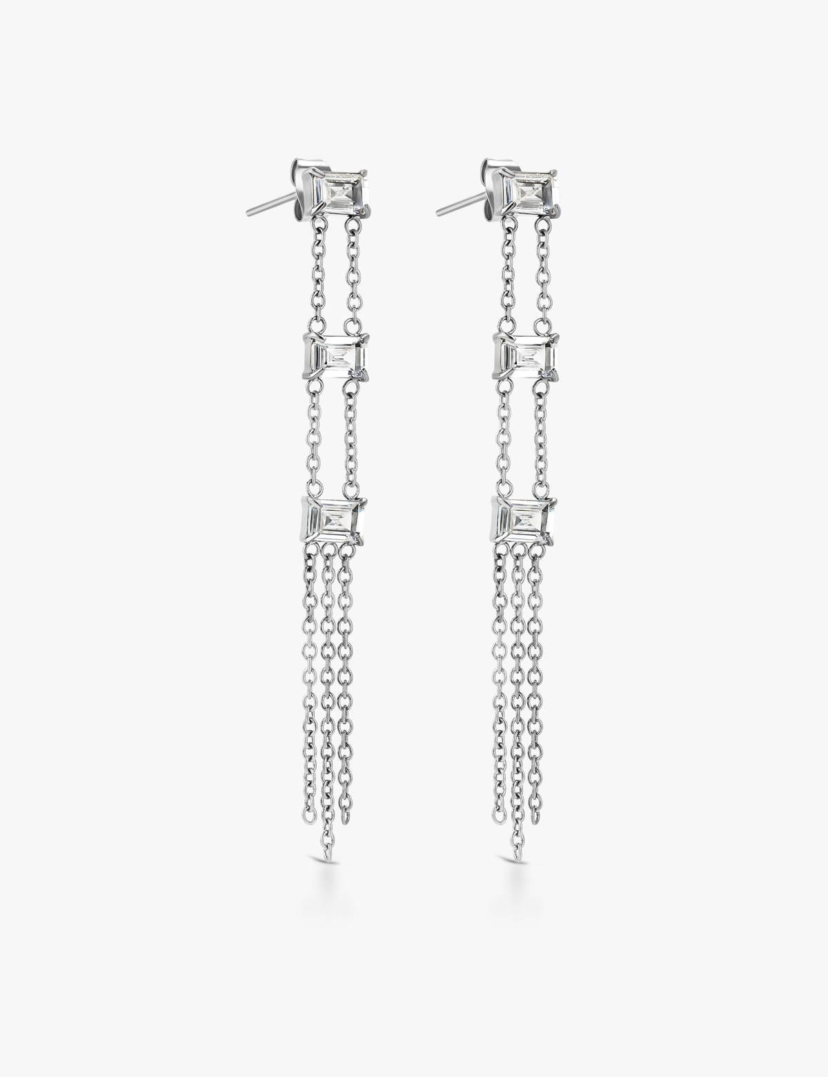 Brincos Crystal Vertical