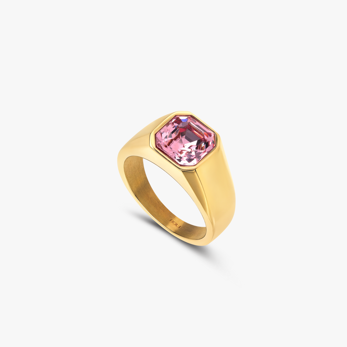 Anel Square Signet Crystal