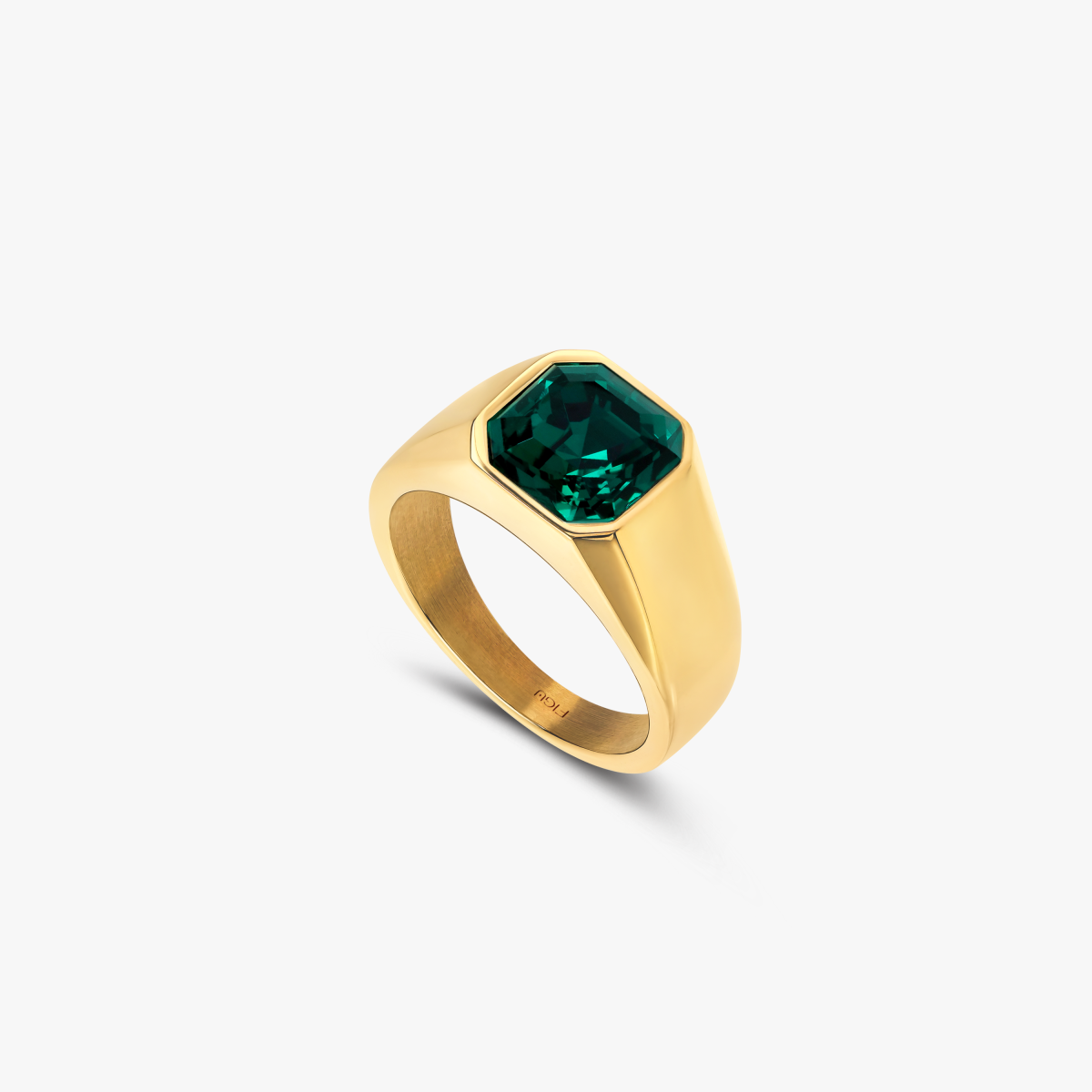 Anel Square Signet Crystal