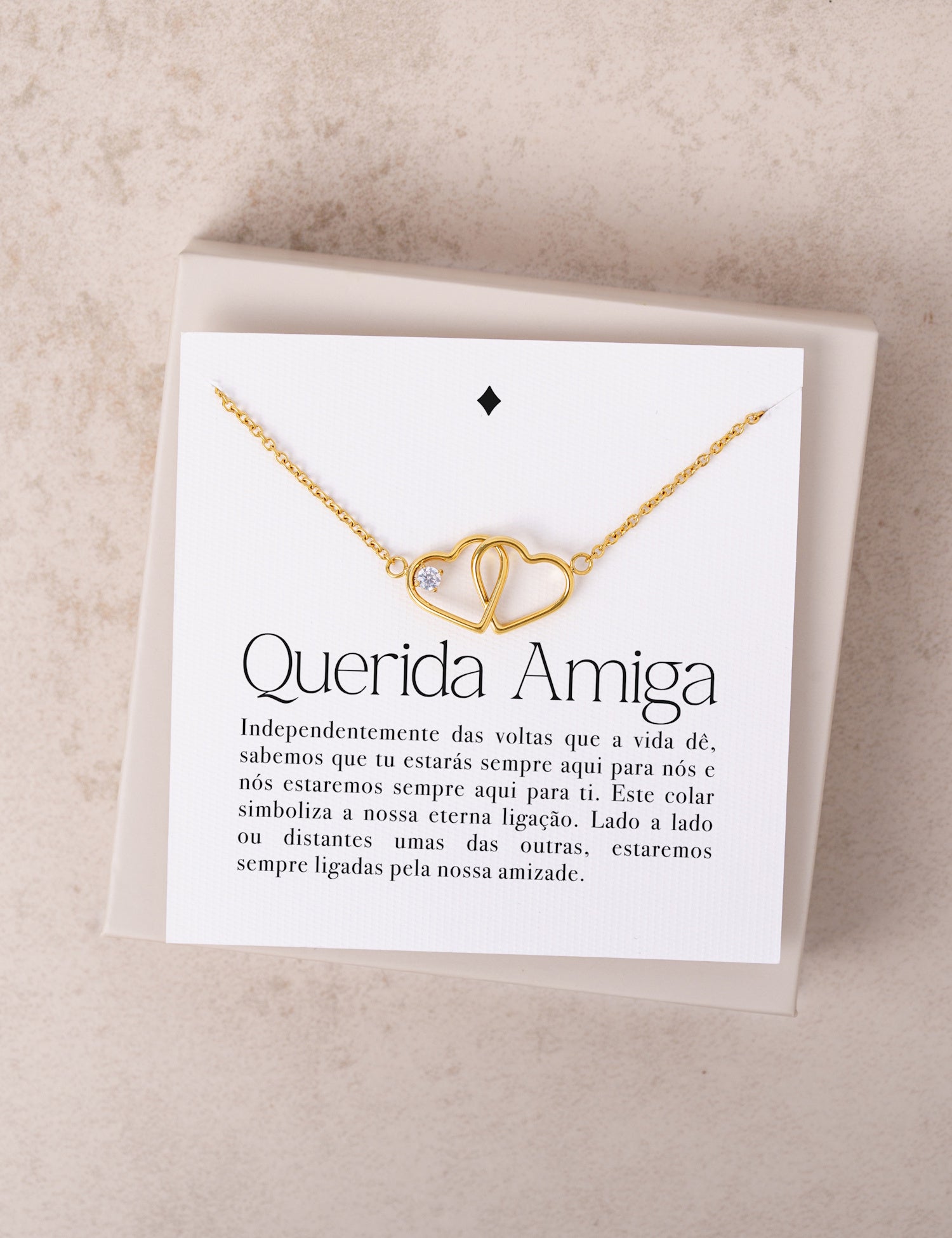 Amiga - Colar Com Mensagem