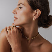 Anel Square Signet Crystal