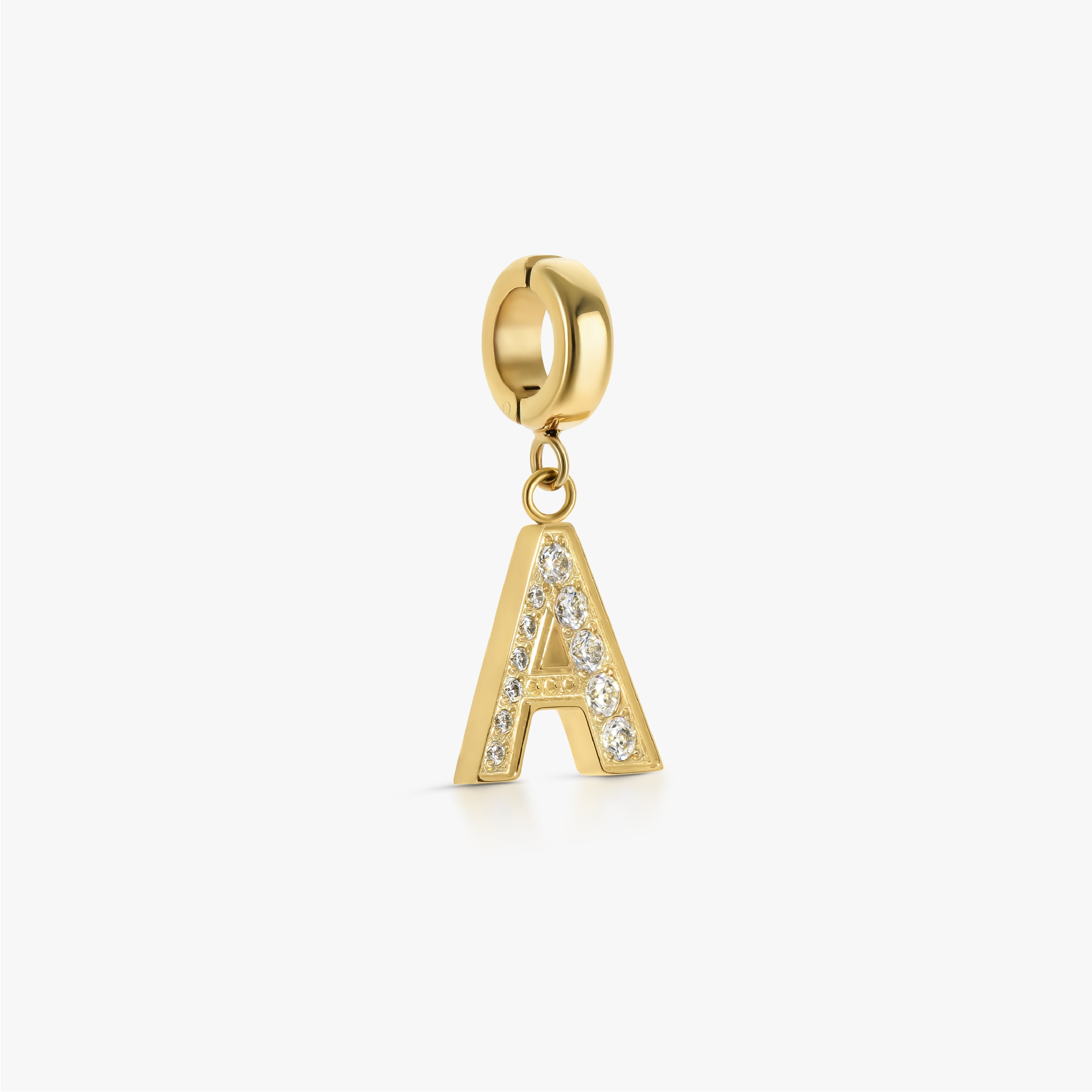 Click Charm Letra Pavé