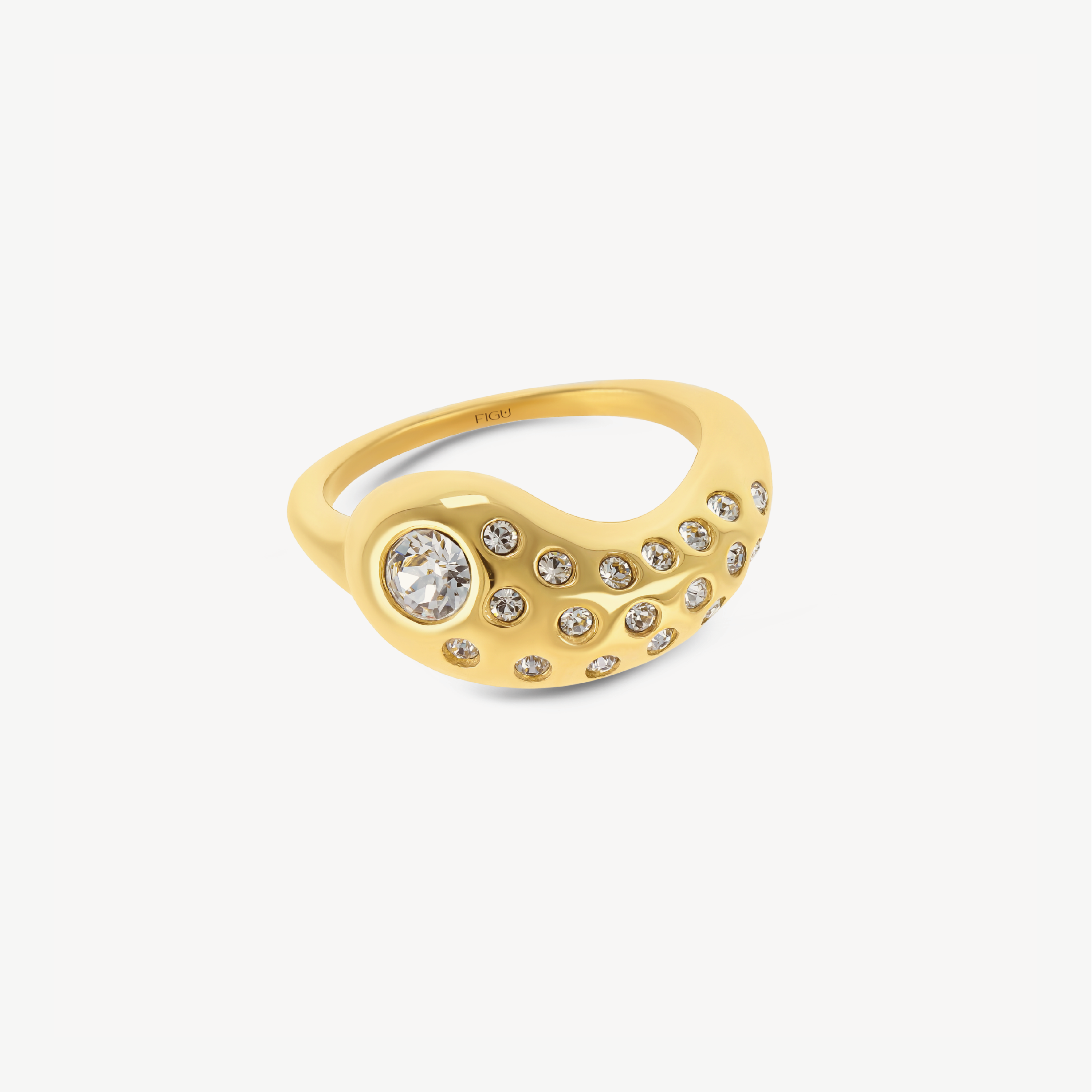 Drop Pavé Ring