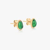 Green Magnolia Earrings