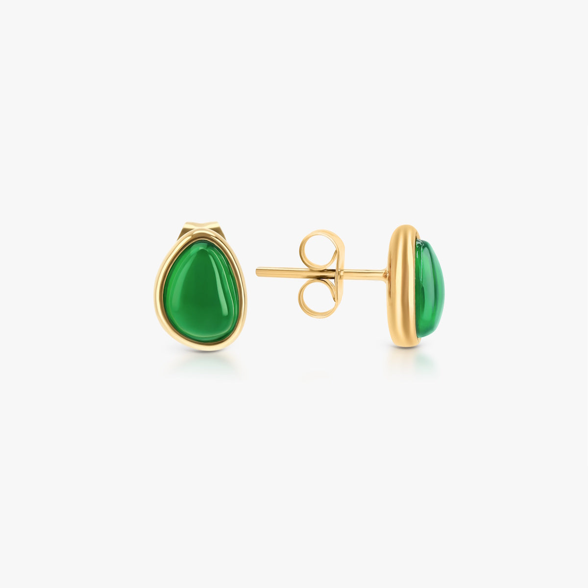 Green Magnolia Earrings