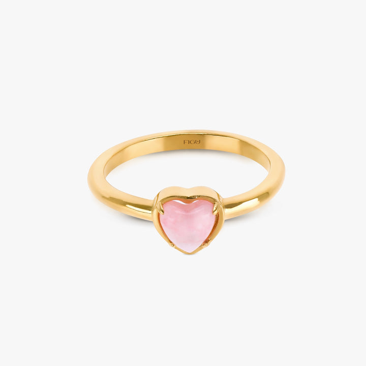 Anel Petit Heart Quartzo Rosa