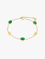 Pulsera de magnolia verde