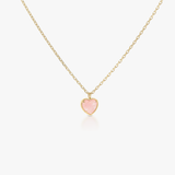 Petit Heart Rose Quartz Necklace