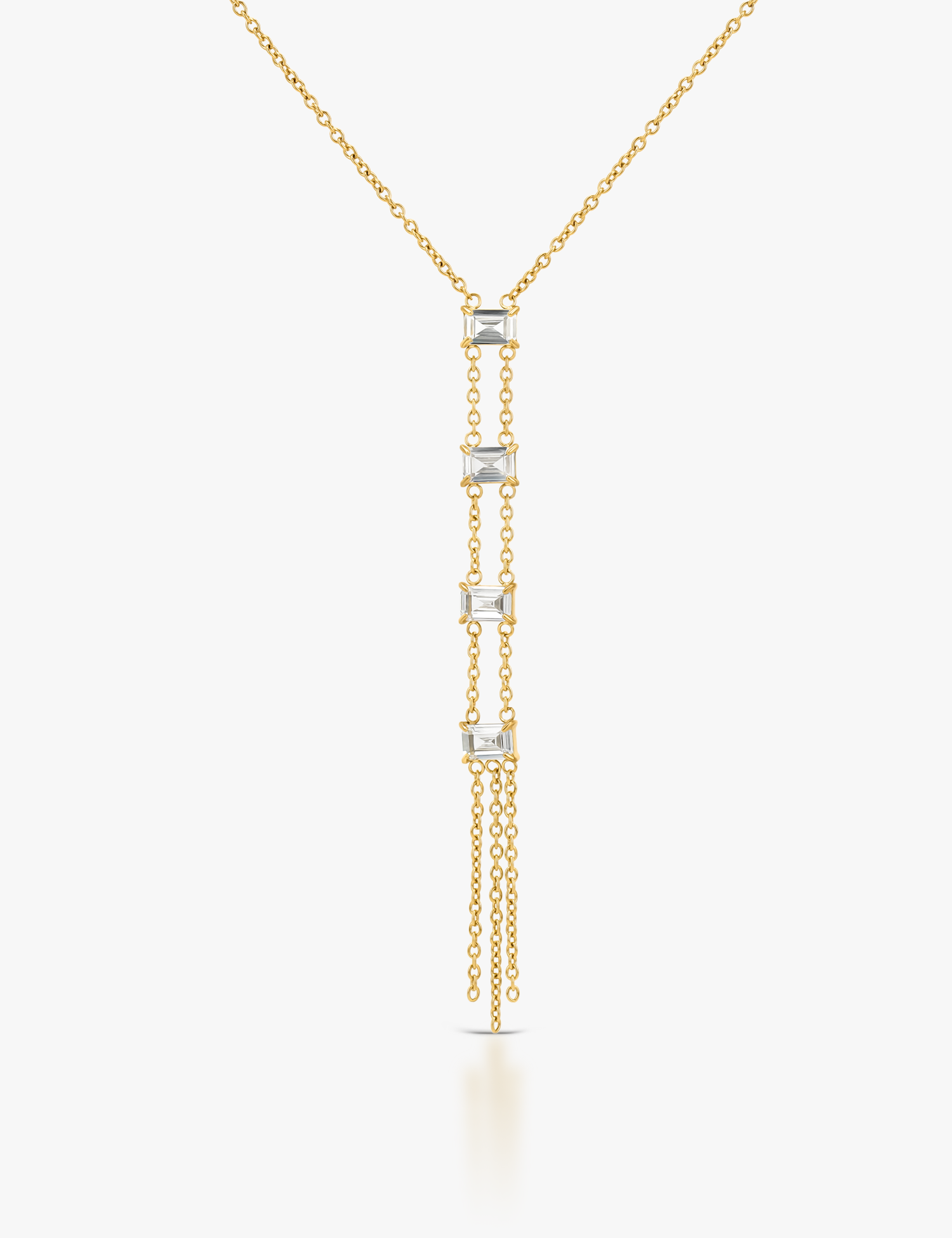 Collar vertical de cristal