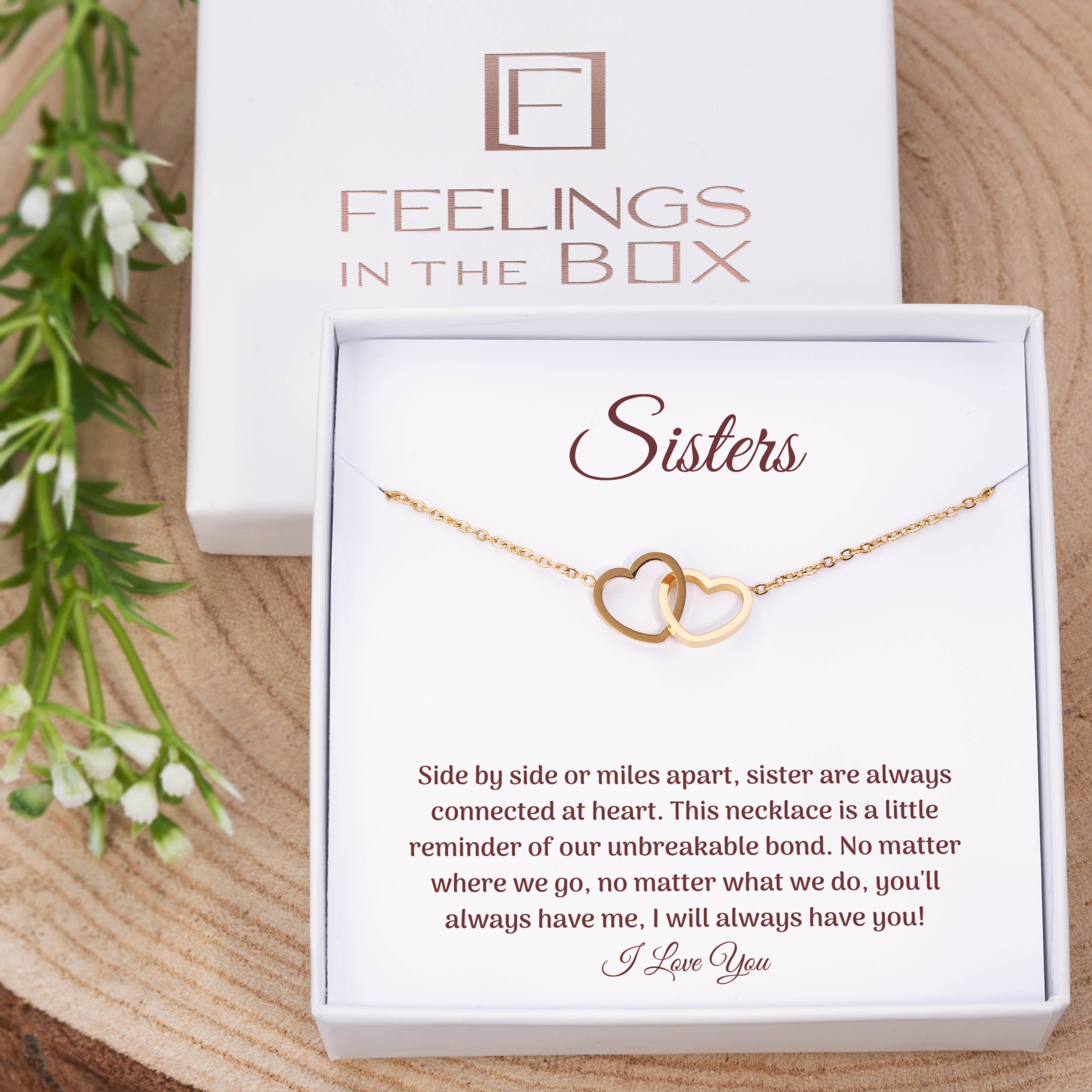 Vínculo inquebrantable - Collar de dos corazones