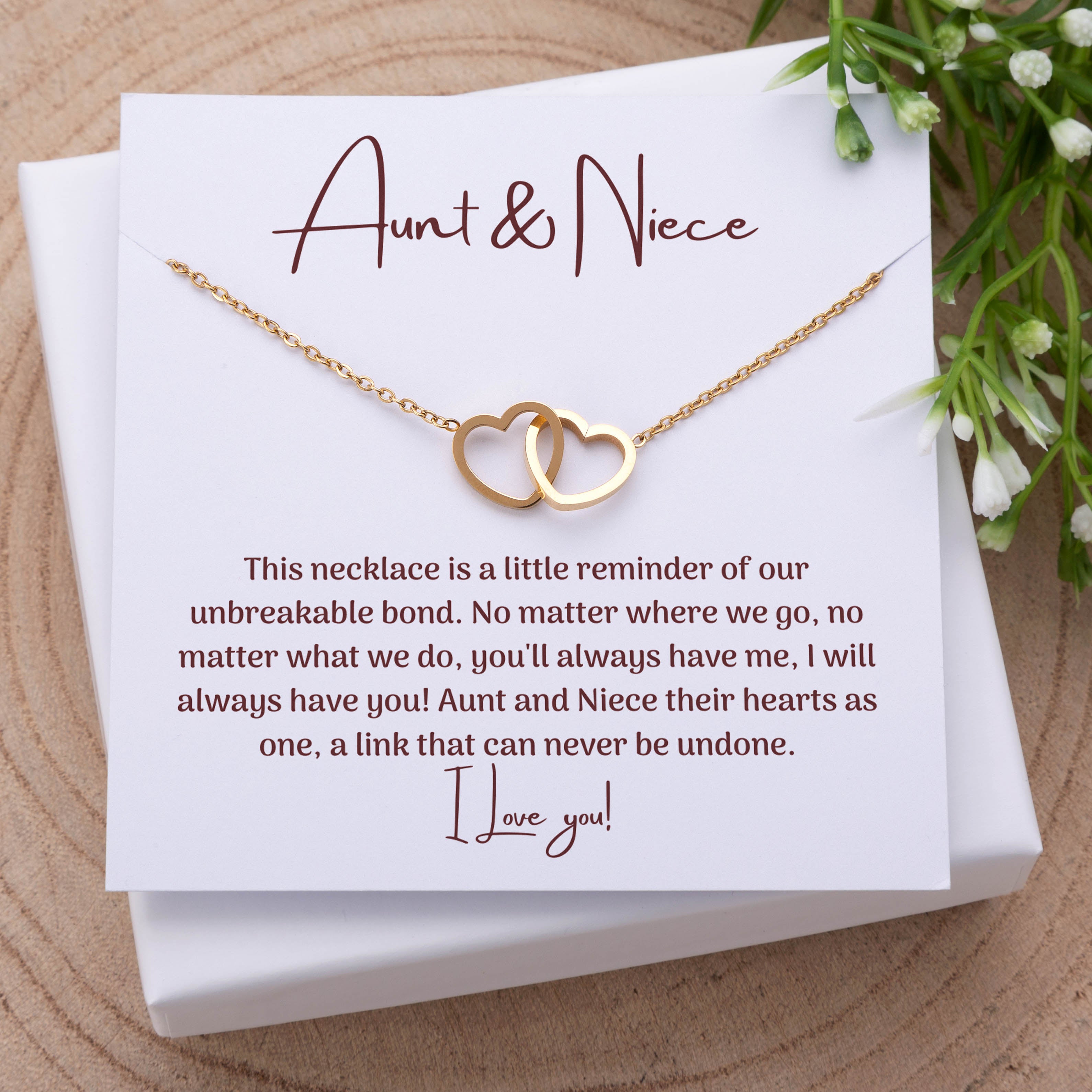 Vínculo inquebrantable - Collar de dos corazones