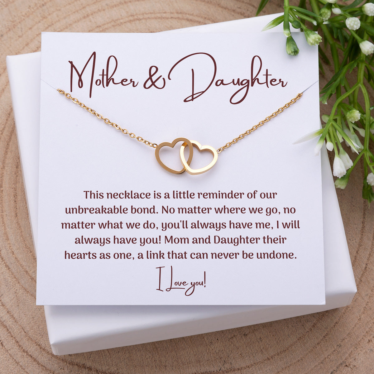 Vínculo inquebrantable - Collar de dos corazones