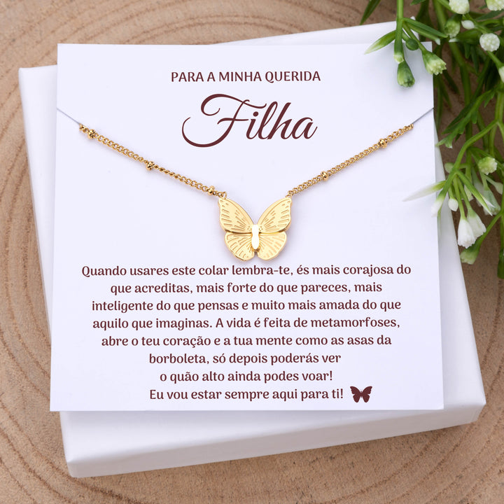 Para A Minha Filha - Colar Borboleta